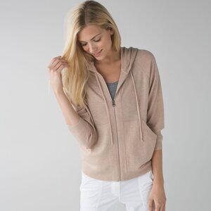 lululemon athletica Beige Zip Hoodie